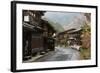 Wooden Houses of Old Post Town, Tsumago, Kiso Valley Nakasendo, Central Honshu, Japan, Asia-Stuart Black-Framed Photographic Print