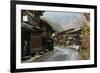 Wooden Houses of Old Post Town, Tsumago, Kiso Valley Nakasendo, Central Honshu, Japan, Asia-Stuart Black-Framed Photographic Print