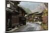 Wooden Houses of Old Post Town, Tsumago, Kiso Valley Nakasendo, Central Honshu, Japan, Asia-Stuart Black-Mounted Photographic Print