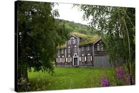 Wooden Houses, Trondheim, Norway, Arctic, Scandinavia, Europe-Olivier Goujon-Stretched Canvas