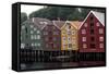 Wooden Houses, Trondheim, Norway, Europe-Olivier Goujon-Framed Stretched Canvas