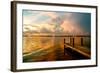 Wooden Jetty at Sunset-Philippe Hugonnard-Framed Photographic Print