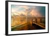 Wooden Jetty at Sunset-Philippe Hugonnard-Framed Photographic Print