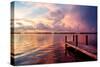 Wooden Jetty at Sunset-Philippe Hugonnard-Stretched Canvas