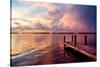 Wooden Jetty at Sunset-Philippe Hugonnard-Stretched Canvas