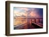 Wooden Jetty at Sunset-Philippe Hugonnard-Framed Photographic Print