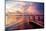 Wooden Jetty at Sunset-Philippe Hugonnard-Mounted Photographic Print