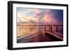 Wooden Jetty at Sunset-Philippe Hugonnard-Framed Photographic Print