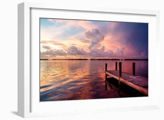 Wooden Jetty at Sunset-Philippe Hugonnard-Framed Photographic Print