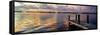 Wooden Jetty at Sunset-Philippe Hugonnard-Framed Stretched Canvas
