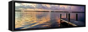 Wooden Jetty at Sunset-Philippe Hugonnard-Framed Stretched Canvas