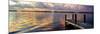 Wooden Jetty at Sunset-Philippe Hugonnard-Mounted Photographic Print