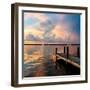 Wooden Jetty at Sunset-Philippe Hugonnard-Framed Photographic Print