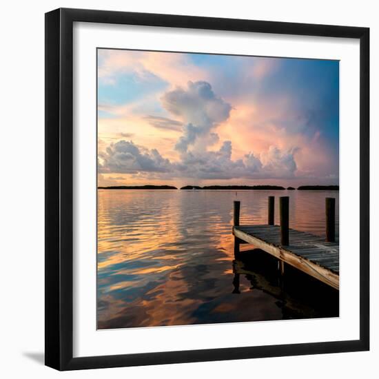 Wooden Jetty at Sunset-Philippe Hugonnard-Framed Photographic Print