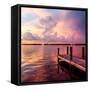 Wooden Jetty at Sunset-Philippe Hugonnard-Framed Stretched Canvas
