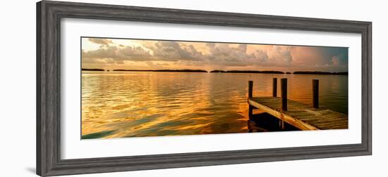 Wooden Jetty at Sunset-Philippe Hugonnard-Framed Photographic Print