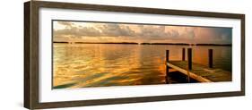 Wooden Jetty at Sunset-Philippe Hugonnard-Framed Photographic Print