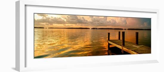 Wooden Jetty at Sunset-Philippe Hugonnard-Framed Photographic Print