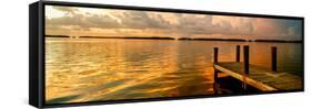 Wooden Jetty at Sunset-Philippe Hugonnard-Framed Stretched Canvas