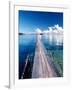 Wooden Jetty Extending off Kadidiri Island, Togian Islands, Sulawesi-Jay Sturdevant-Framed Photographic Print