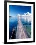 Wooden Jetty Extending off Kadidiri Island, Togian Islands, Sulawesi-Jay Sturdevant-Framed Photographic Print