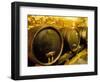 Wooden Kegs for Ageing Wine in Cellar of Pavel Soldan in Village of Modra, Slovakia-Richard Nebesky-Framed Photographic Print