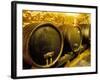 Wooden Kegs for Ageing Wine in Cellar of Pavel Soldan in Village of Modra, Slovakia-Richard Nebesky-Framed Photographic Print