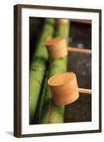 Wooden Ladles at the Entrance to the Kasuga-Taisha Shrine in Nara, Japan-Paul Dymond-Framed Photographic Print