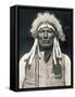 Wooden Leg, Warrior of the Northern Cheyenne, Fought in the Battle of Little Bighorn in 1876-Delancey Gill-Framed Stretched Canvas