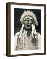 Wooden Leg, Warrior of the Northern Cheyenne, Fought in the Battle of Little Bighorn in 1876-Delancey Gill-Framed Photographic Print