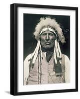 Wooden Leg, Warrior of the Northern Cheyenne, Fought in the Battle of Little Bighorn in 1876-Delancey Gill-Framed Photographic Print