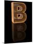 Wooden Letter B-Andriy Zholudyev-Mounted Art Print