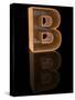 Wooden Letter B-Andriy Zholudyev-Stretched Canvas