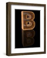 Wooden Letter B-Andriy Zholudyev-Framed Art Print