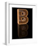 Wooden Letter B-Andriy Zholudyev-Framed Art Print