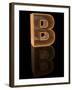 Wooden Letter B-Andriy Zholudyev-Framed Art Print