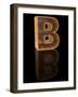 Wooden Letter B-Andriy Zholudyev-Framed Art Print