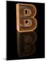 Wooden Letter B-Andriy Zholudyev-Mounted Art Print