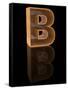 Wooden Letter B-Andriy Zholudyev-Framed Stretched Canvas