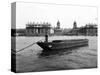 Wooden Lighter and Topsail Barges on the Thames at Greenwich, London, C1905-null-Stretched Canvas