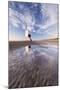 Wooden Lighthouse on Burnham Beach at Low Tide, Burnham-On-Sea, Somerset, England. Winter-Adam Burton-Mounted Photographic Print