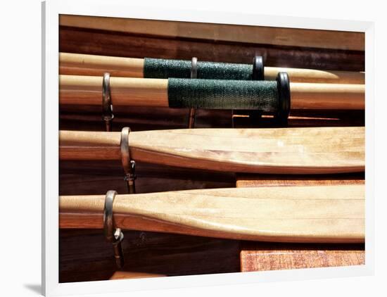 Wooden Oars-Savanah Plank-Framed Photo