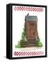 Wooden Outhouse-Debbie McMaster-Framed Stretched Canvas
