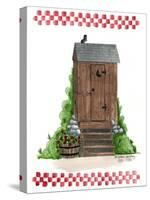 Wooden Outhouse-Debbie McMaster-Stretched Canvas