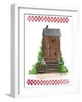 Wooden Outhouse-Debbie McMaster-Framed Giclee Print