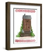 Wooden Outhouse-Debbie McMaster-Framed Giclee Print