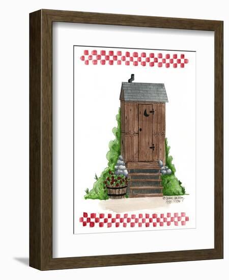 Wooden Outhouse-Debbie McMaster-Framed Giclee Print