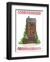 Wooden Outhouse-Debbie McMaster-Framed Giclee Print