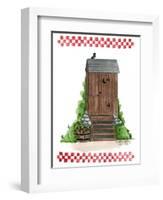 Wooden Outhouse-Debbie McMaster-Framed Giclee Print