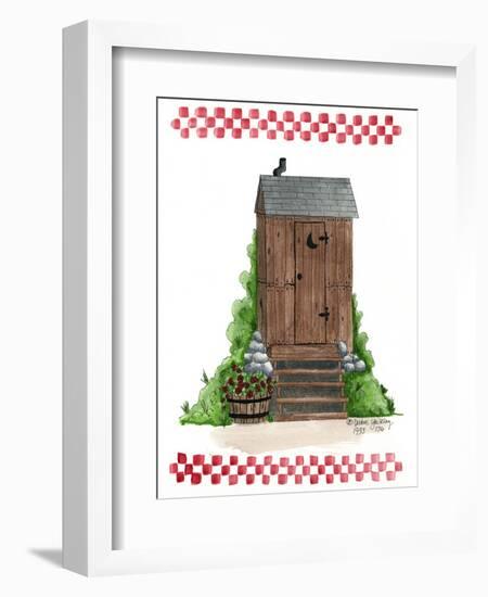 Wooden Outhouse-Debbie McMaster-Framed Giclee Print